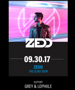 Zedd with Grey & Lophile at the Wamu Theater @ Wamu Theater | Seattle | Washington | United States
