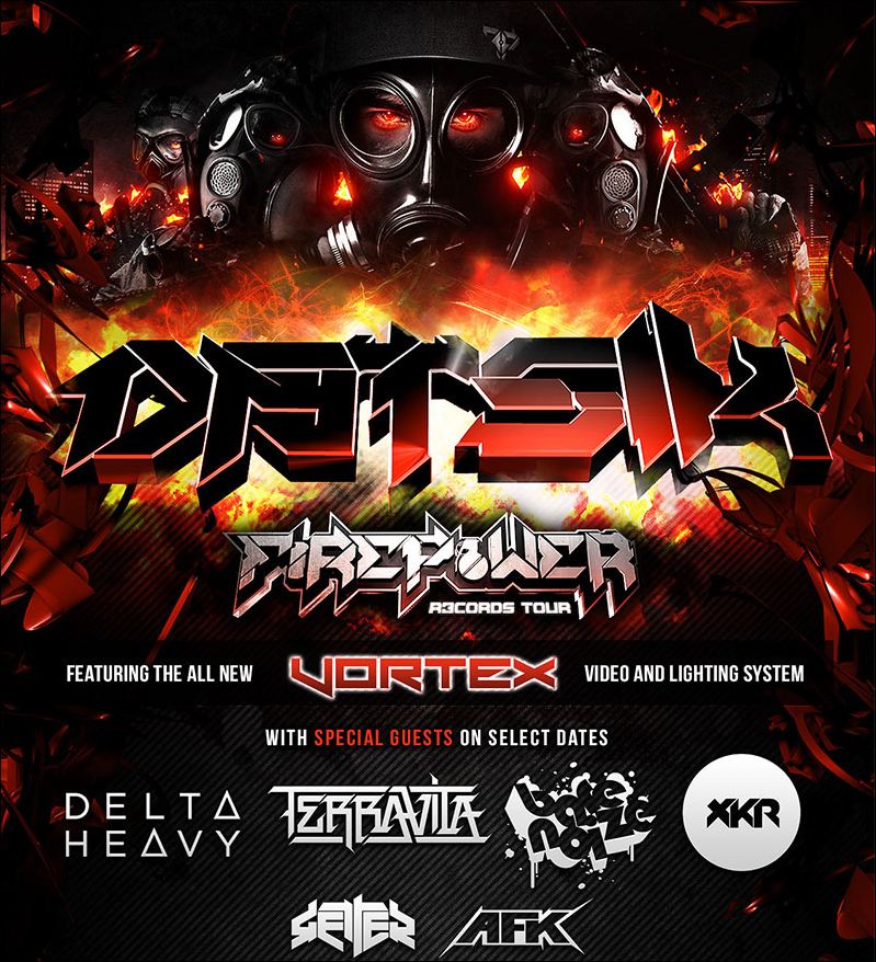 Announcement:  Datsik Firepower tour ending in Seattle on Friday November 9th!