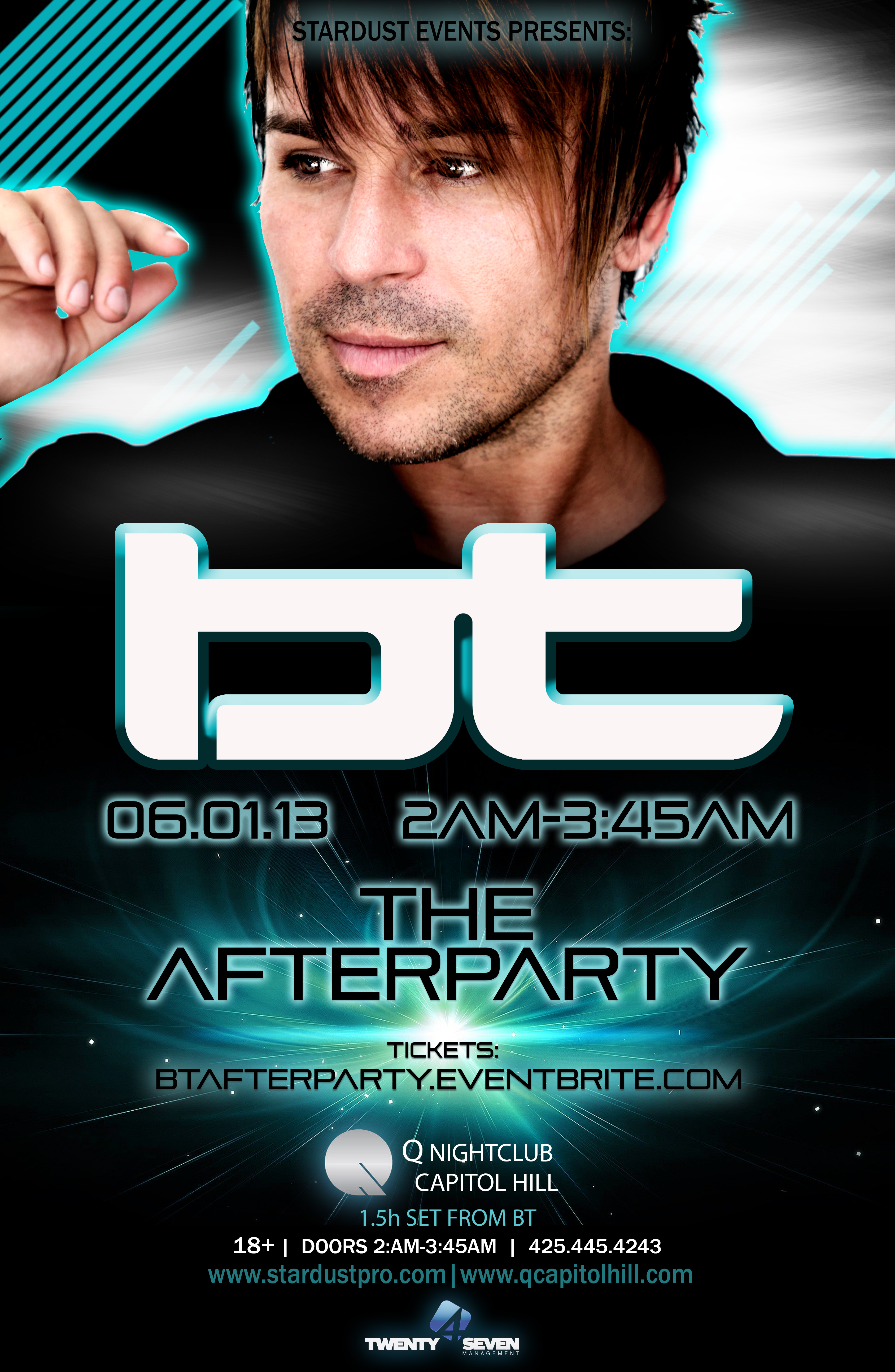 BT at Q:  Afterhours Show Added!
