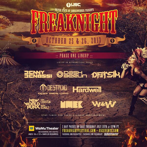 Freaknight 2013: Phase I Lineup Announcement