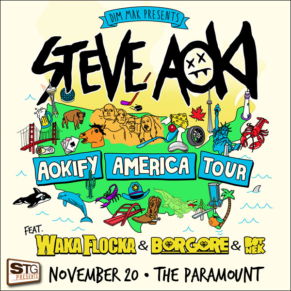 Aokify America:  Steve Aoki, Waka Flocka Flame and Borgore at the Paramount