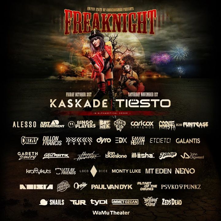 Freaknight 2014 with Kaskade & Tiësto!