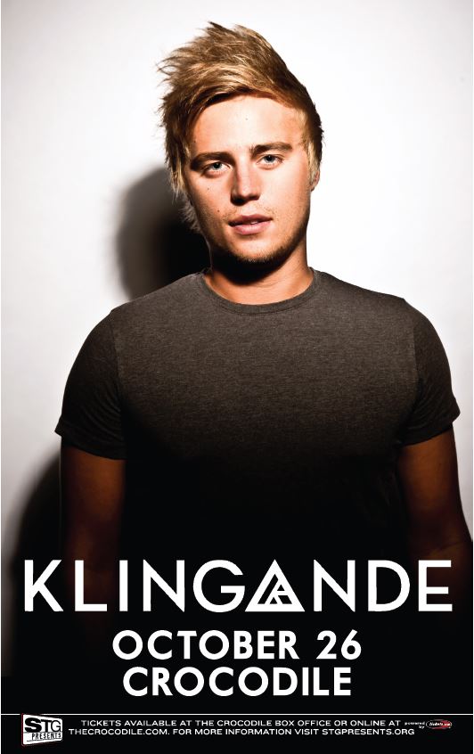 WIN TICKETS:  Klingande (Deep House) at the Crocodile