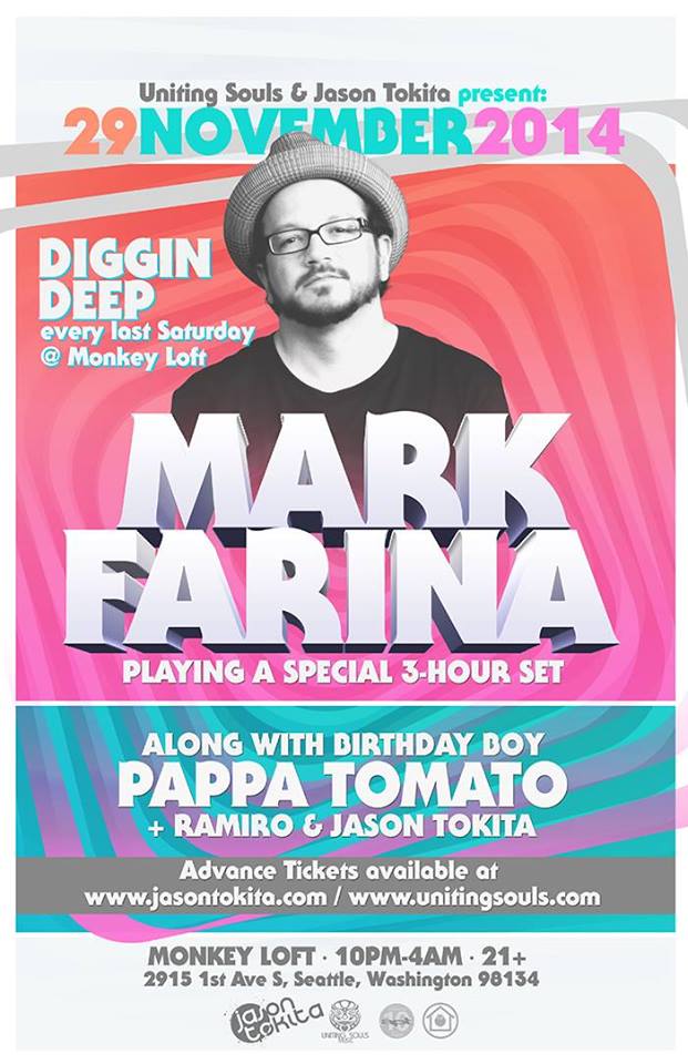 Uniting Souls presents Mark Farina at the Monkey Loft