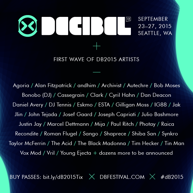Decibel Festival 2015:  First Wave of Artists Announced