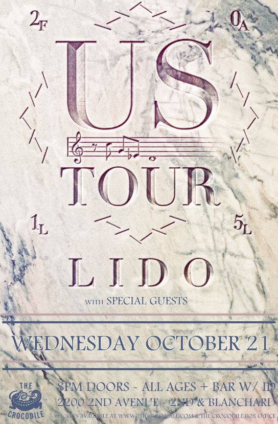 TICKET GIVEAWAY:  Lido at the Crocodile