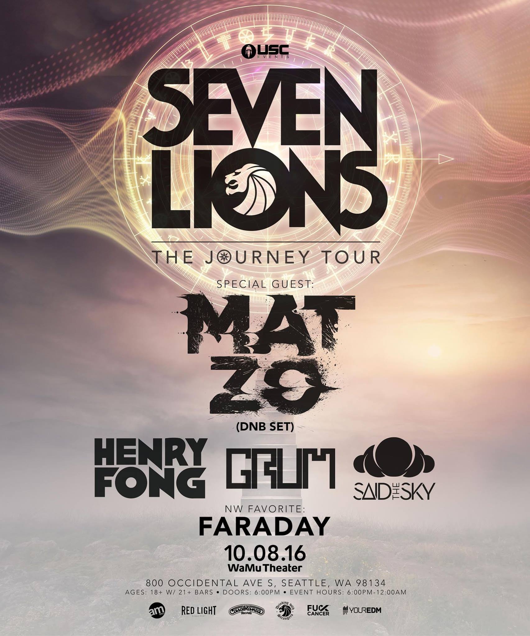 TICKET GIVEAWAY:  Seven Lions with Mat Zo at the WaMu Theater!