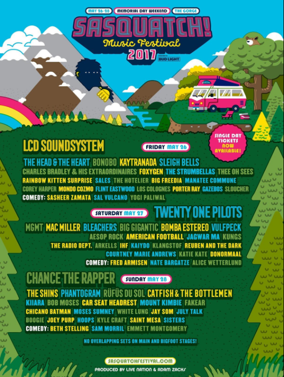 Sasquatch 2017: LCD Soundsystem added!