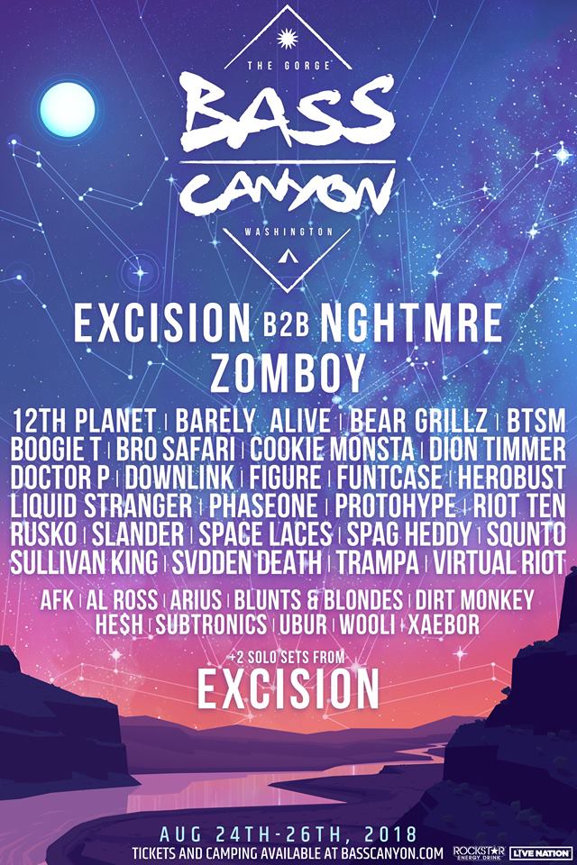 Excision presents Bass Canyon at the Gorge!