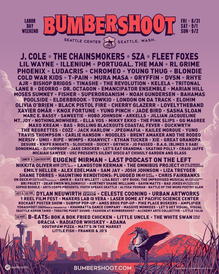 Bumbershoot: The Chainsmokers, Tritonal, Illenium, RL Grime, Deorro, Lane 8 & more!