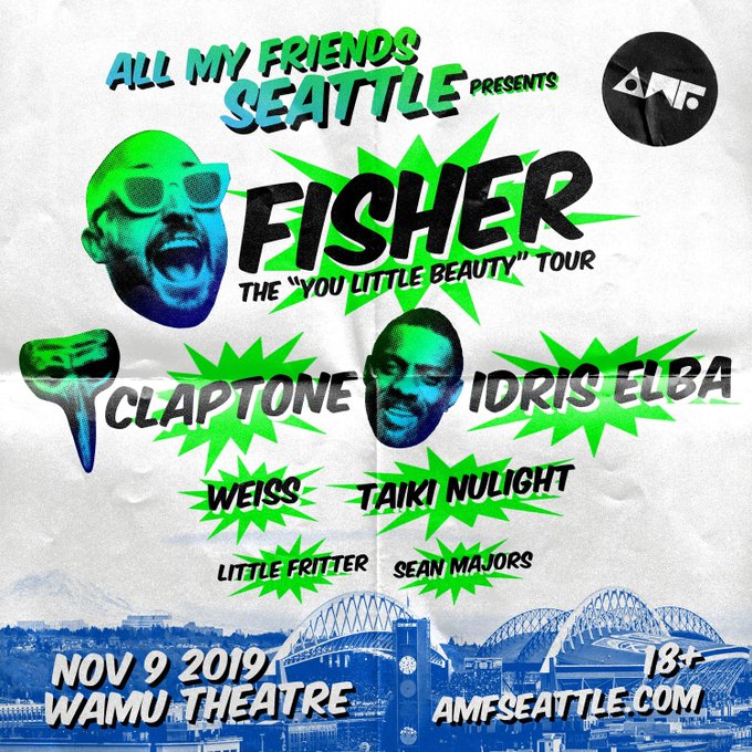 AMF Seattle: Fisher with Claptone, Idris Elba, Taiki Nulight & more!