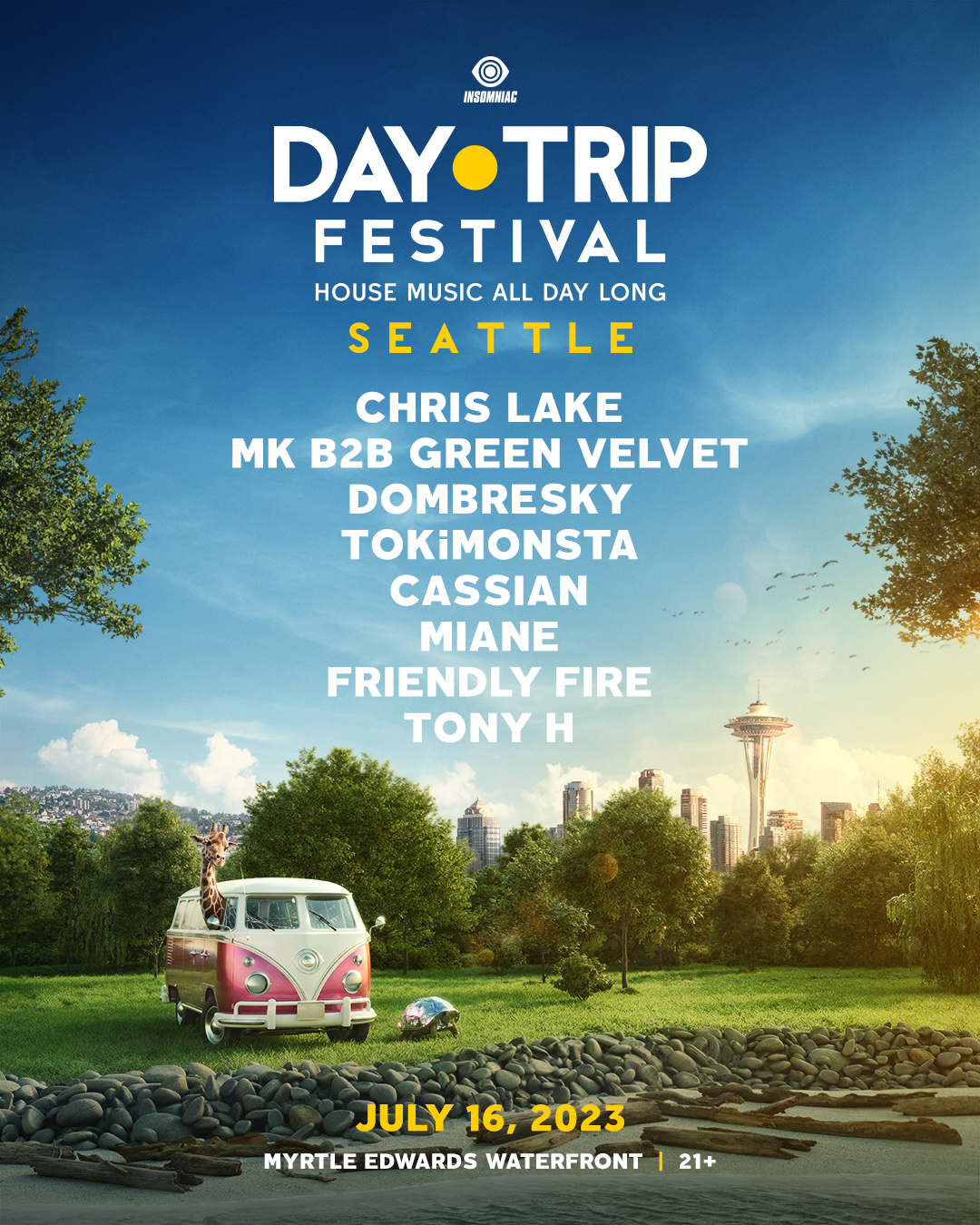 Day Trip: Chris Lake, MK, Green Velvet, Dombresky, Tokimonsta & more!