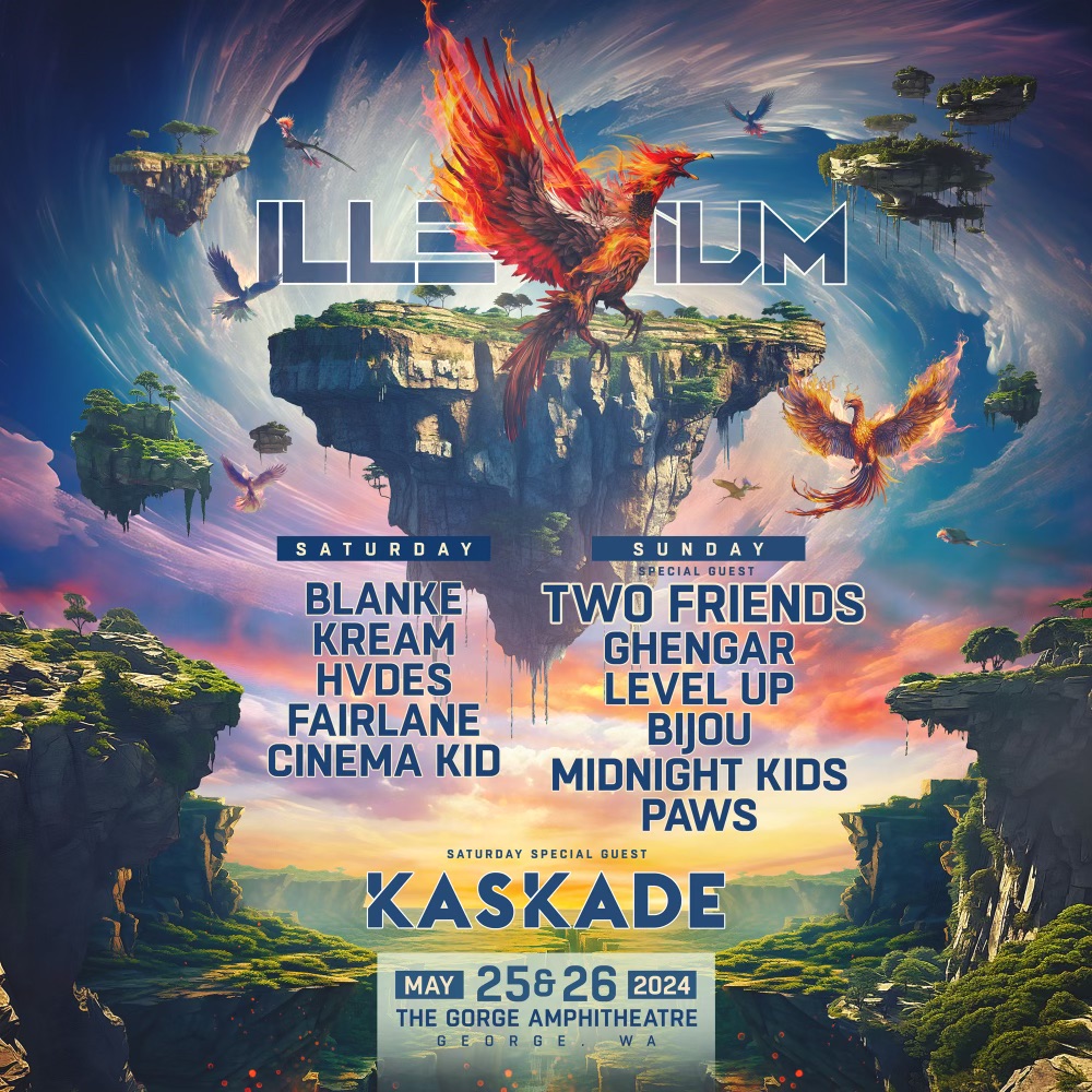 Memorial Day Weekend: Illenium returns to the Gorge with Kaskade!